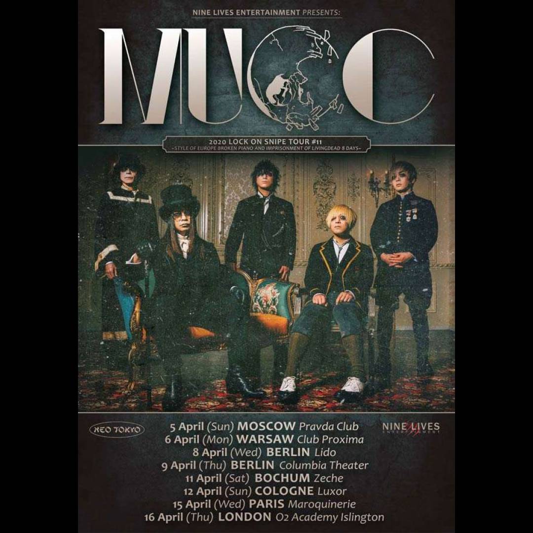 MUCC Announce European Tour
