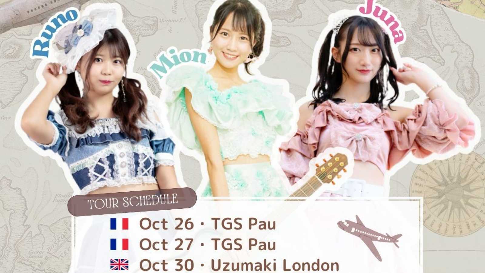 MION en trio pour son retour en France © MION, Runo, Juna. All rights reserved.