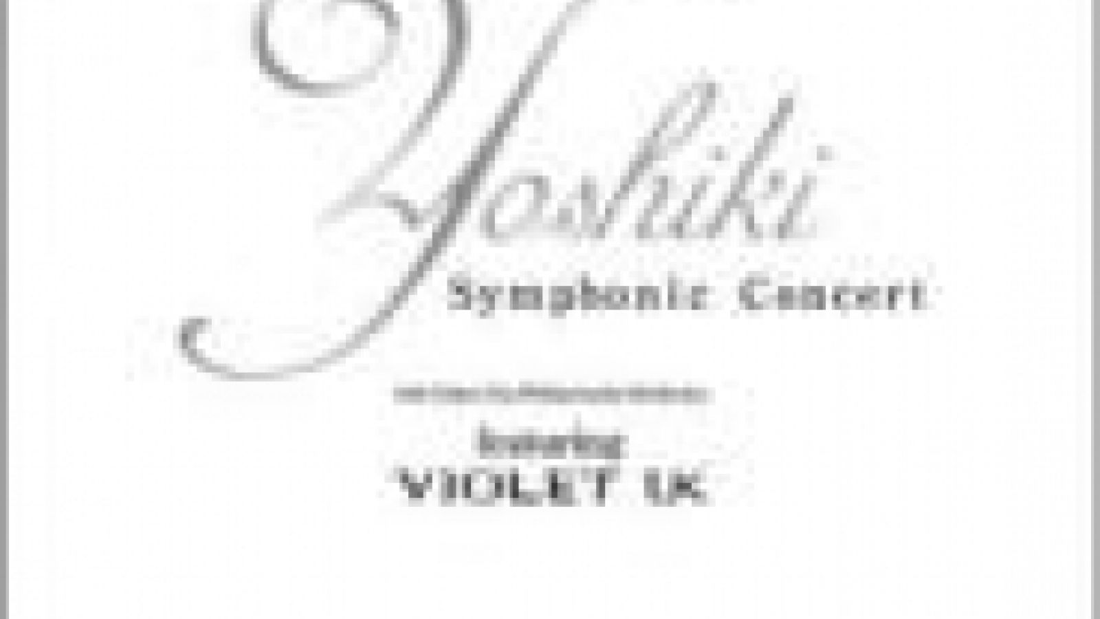 Violet UK - Yoshiki symphonic concert 2002 With Tokyo city philarmonic orchestra © JaME